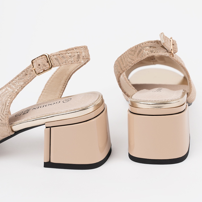 Goodin Sandales à talons beige 1 Goodin Sandales à talons beige 1
