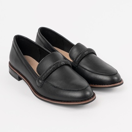 Mocassins noirs avec insert en cuir Sergio Leone 1