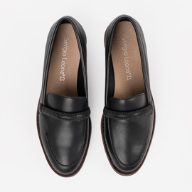 Mocassins noirs avec insert en cuir Sergio Leone le noir 2