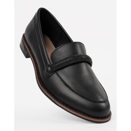 Mocassins noirs avec insert en cuir Sergio Leone le noir 4