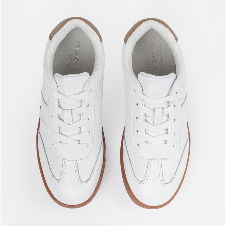 Sneakers blancs en daim Sergio Leone 1
