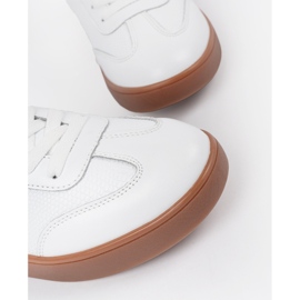 Sneakers blancs en daim Sergio Leone blanche 5