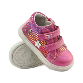 American Club Chaussures de sport confortables avec l'étoile américaine 703925 rose 3