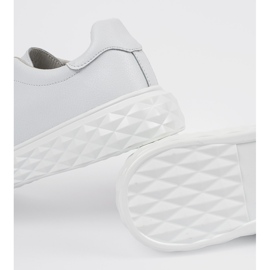 Baskets blanches avec épingles en cuir Sergio Leone 5
