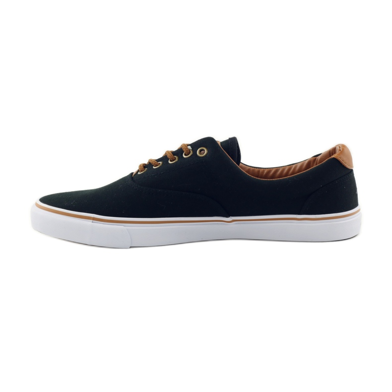 American Club Baskets noires nouées 18-65 le noir brun 2 American Club Baskets noires nouées 18-65 le noir brun 2