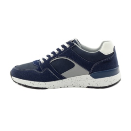 American Club Chaussures de sport pour hommes Baskets américaines 703039 bleu marine 2