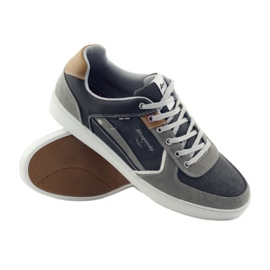 American Club Grey American 703021 chaussures de sport grises pour hommes brun 3