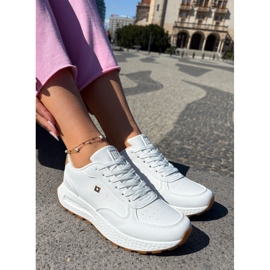 Chaussures de sport féminines légères Big Star RR274629 Système blanc de Polish 2