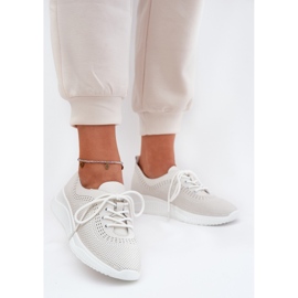 Vinceza 41472 Chaussures de sport en cuir féminin blanc 2