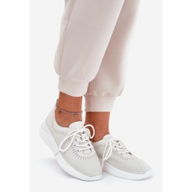 Vinceza 41472 Chaussures de sport en cuir féminin blanc 1