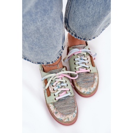 Chaussures en cuir pour femmes Maciejka 06791-09 vert clair 5