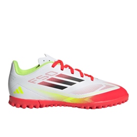Adidas F50 Club TF IE3732 Chaussures de football blanches 1 Adidas F50 Club TF IE3732 Chaussures de football blanches 1