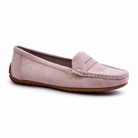 Confly Mocassins de lilas gris en daim féminin 3