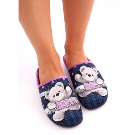 Slippers pour femmes avec un Blue marine INBLU GF000025 bleu 2 Slippers pour femmes avec un Blue marine INBLU GF000025 bleu 2