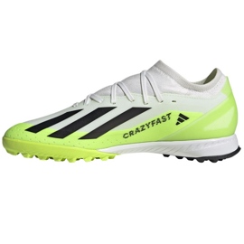 Adidas x crazyfast.3 tf id9337 chaussures blanc 1