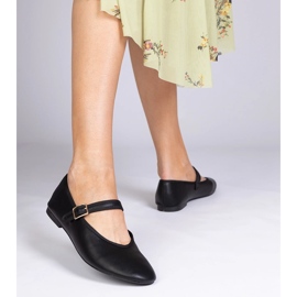 Ballerinas pour femmes noires avec une boucle 2