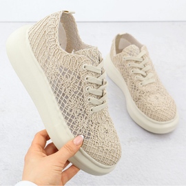 Chaussures pour femmes sur la plateforme Beige Vinceza 17371 1