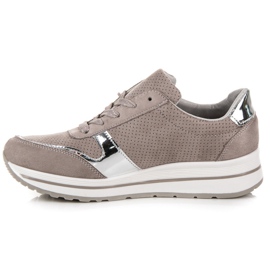 Seastar Chaussures en daim sur la plateforme gris 3