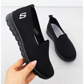 Les chaussures de sport pour femmes ont glissé le potocki noir 16327 1