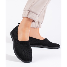 Chaussures de sport à enfiler noires 2
