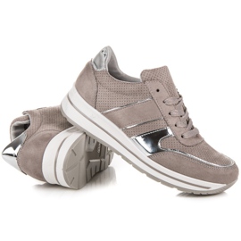 Seastar Chaussures en daim sur la plateforme gris 4