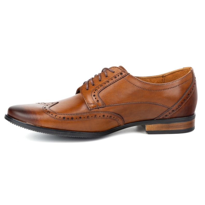 Olivier Chaussures en cuir des brogs masculines - Modèle 1023 marron brun 1