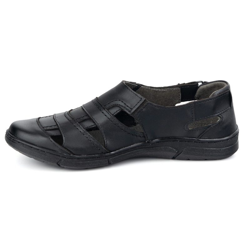 Olivier Chaussures en cuir masculin 54 kz noirs Light Airy pour l'été le noir 1