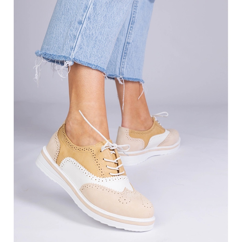 Chaussures beige classiques oxford 1