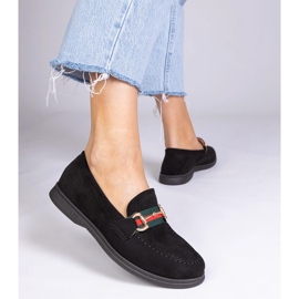 Laceurs noirs d'Ekozamsz avec une décoration dorée le noir 1