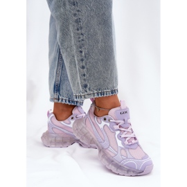 GOE Sneakers en cuir féminin Go RR2N4081 Purple violet 2