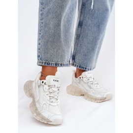 Baskets en cuir féminine Goe rr2n4083 beige 2 Baskets en cuir féminine Goe rr2n4083 beige 2