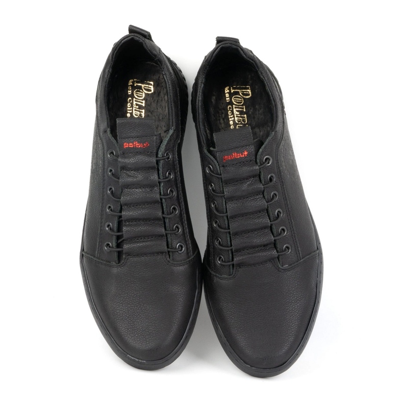 Polbut Chaussures décontractées en cuir pour hommes 2121/2 noir le noir 5