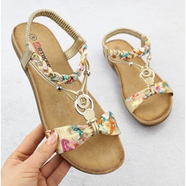 Sandales confortables pour femmes - Up Golden Artiker 56C1316 d'or 1