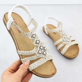 Sandales confortables pour femmes - Up White Artiker 56C1323 blanc 1