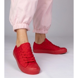 Baskets monteuses classiques rouges 1
