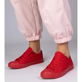 Baskets monteuses classiques rouges 4