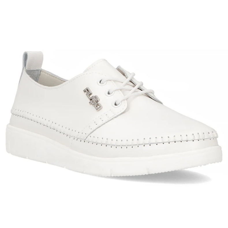 Filippo DP6747 / 25 WH Sneakers en cuir blanche 1