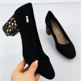 Escarpins à talon en daim Sergio Leone W SK314D noir le noir 13