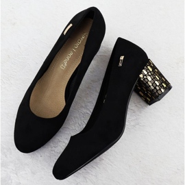 Escarpins à talon en daim Sergio Leone W SK314D noir le noir 15