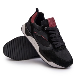 Baskets pour hommes système de mousse à mémoire de forme Big Star NN174350 noir le noir 4