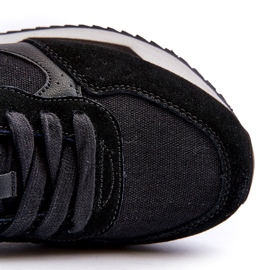 Baskets pour hommes système de mousse à mémoire de forme Big Star NN174350 noir le noir 2