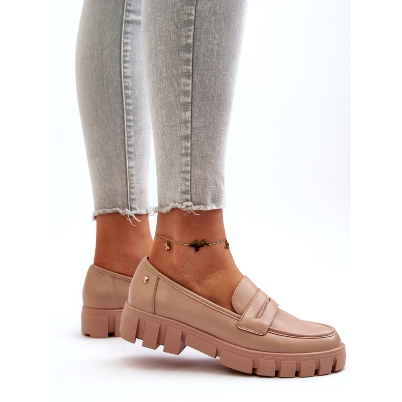 Vinceza Mandis en cuir Eco pour femmes insert beige en cuir 3