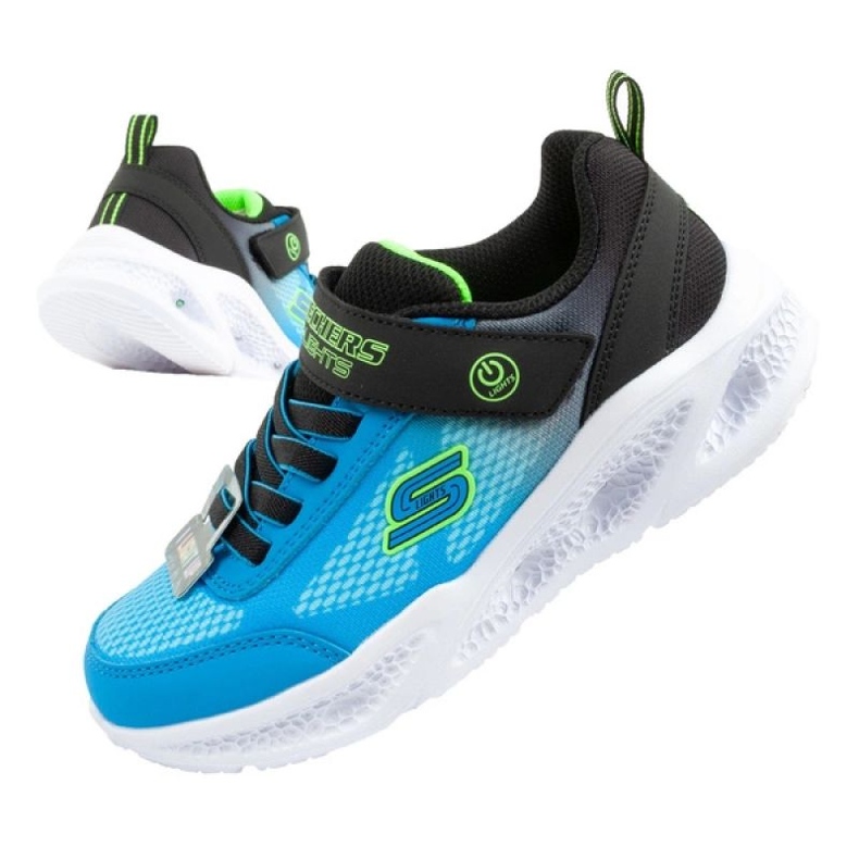 Skechers Meteor-Lights-Kendox 401495L / BKBL Chaussures bleu 1 Skechers Meteor-Lights-Kendox 401495L / BKBL Chaussures bleu 1