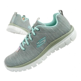 SKECHERS Shoes de fortune torsadées gracieuses 12614 / Gymn gris 1
