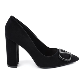 Escarpins Vinceza en daim noir, femmes le noir 1