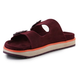 D.FRANKLIN Flip Flops Nordic Sandal Backle DFSH405004-Burg rouge 3