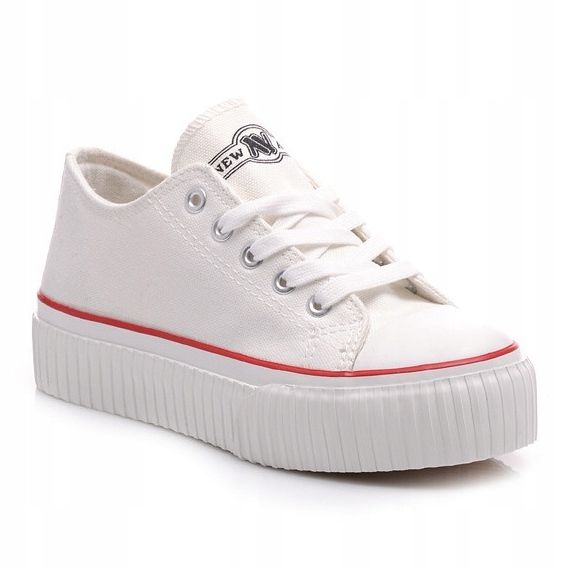 New Age Des baskets sur la plate-forme comme des creepers blanche 2