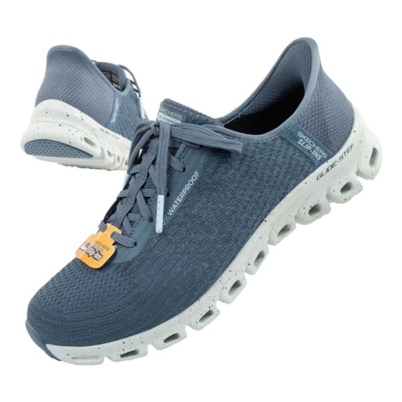 Skechers Glide-Step 104571 / Slt Chaussures avec une membrane bleu 3