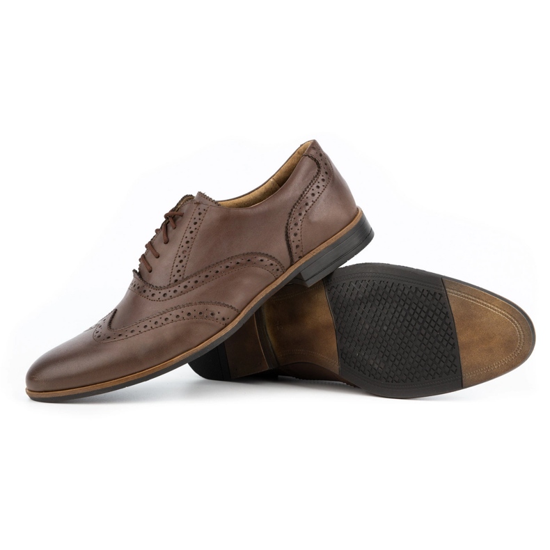 Olivier Chaussures formelles Brogs en cuir 306gt brun mocha 1