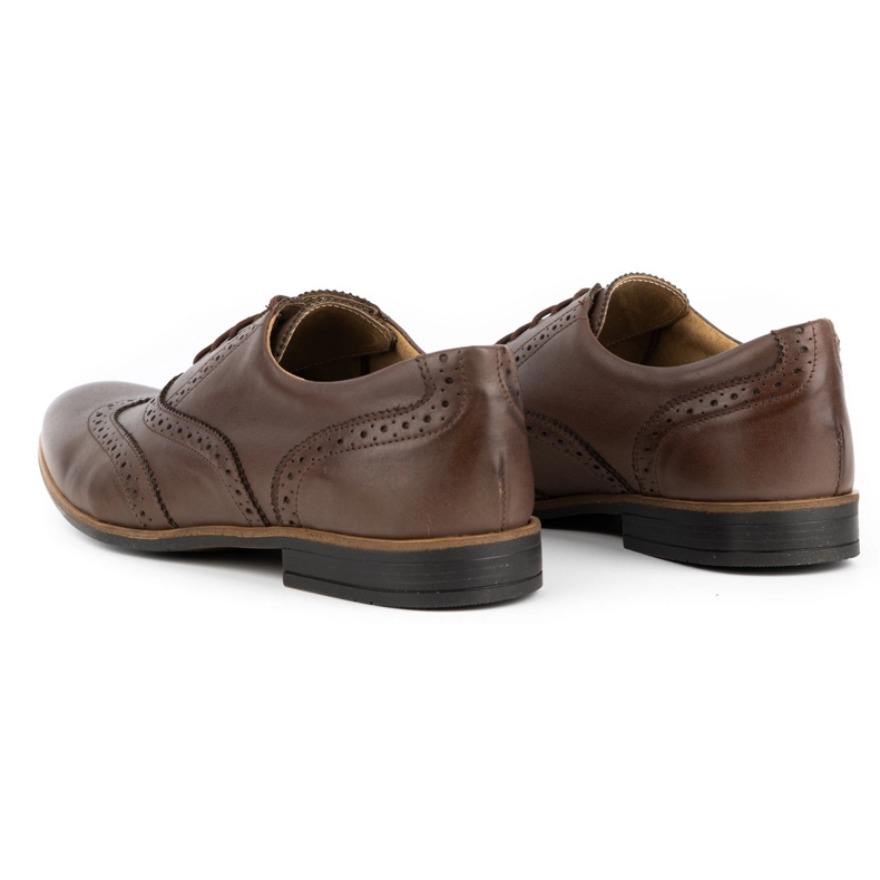 Olivier Chaussures formelles Brogs en cuir 306gt brun mocha 3